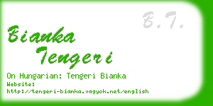 bianka tengeri business card